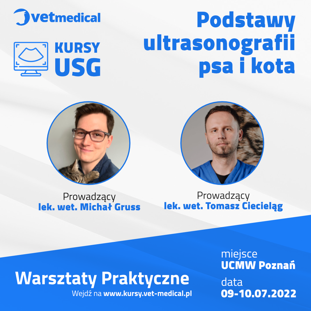 Poznań, 9-10.07.2022 – Podstawy ultrasonografii psa i kota